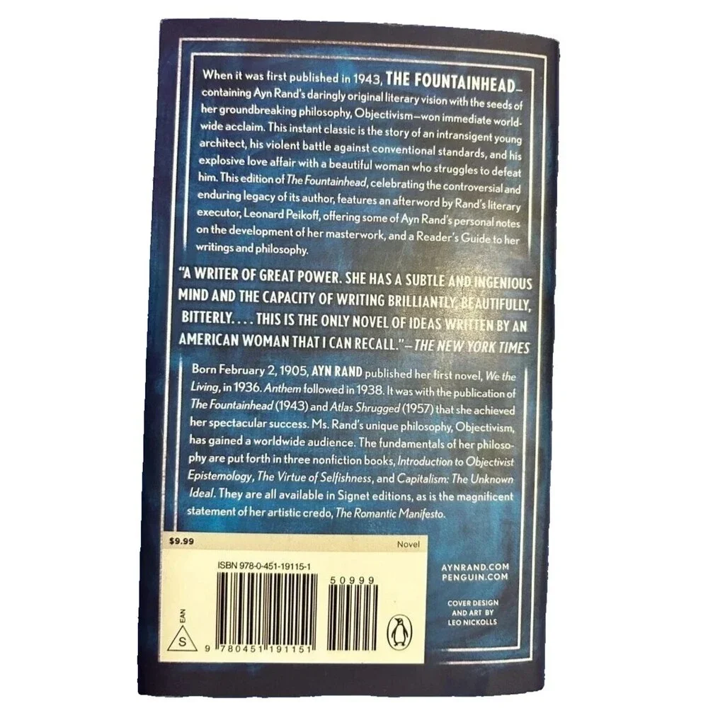 The Fountainhead – A Timeless Classic by Ayn Rand, Paperback, New